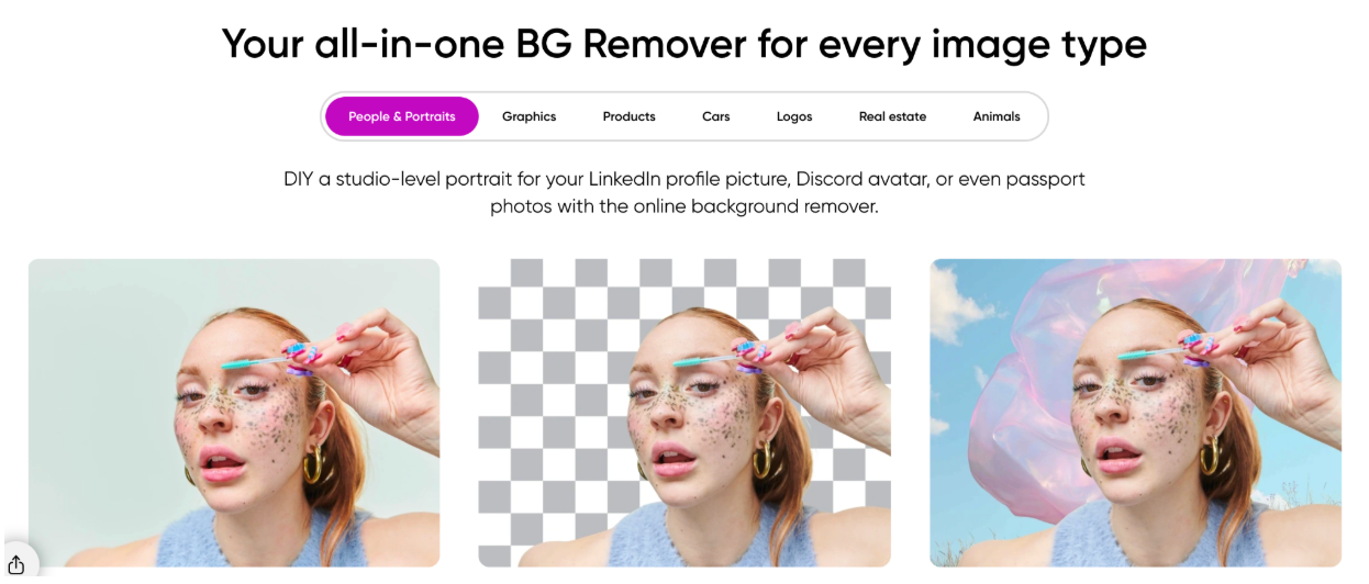 Your all-in-one BG Remover for every image type