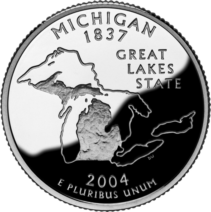 georgia of symbols usa U.S. Michigan quarter commemorative for bicentennial The Mint's