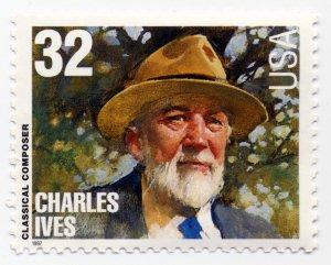 Charles Ives postage stamp