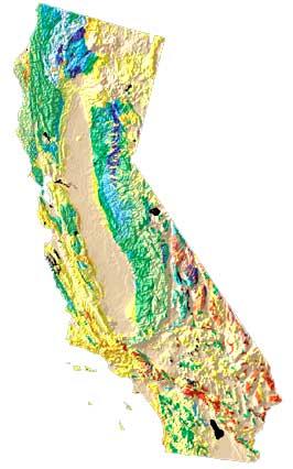 California USA map California USA map