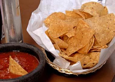 Tortilla chips and salsa Tortilla chips and salsa