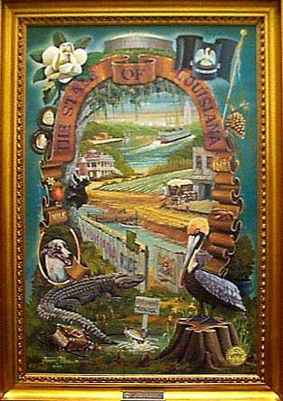 State painting "Louisiana" State painting "Louisiana"