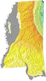 Mississippi geology and topography Mississippi geology and topography