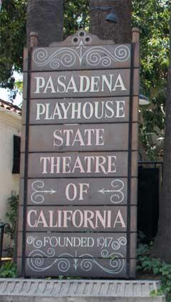 Pasadena Playhouse sign Pasadena Playhouse sign