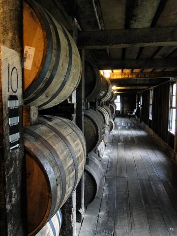 Aging bourbon in Bardstown, Kentucky Aging bourbon in Bardstown, Kentucky