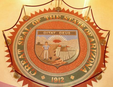 Great Seal of Arizona Great Seal of Arizona at the State Capitol Museum