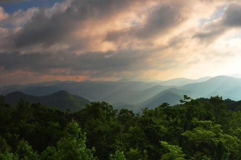 Black Rock Mountain State Park Blue Ridge Overlook, Black Rock Mountain State Park, Georgia