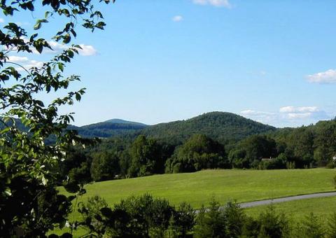 Blue hills in Conway, Massachusetts Blue hills in Conway, Massachusetts