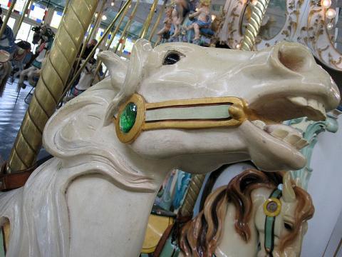 Crescent Park carousel horse