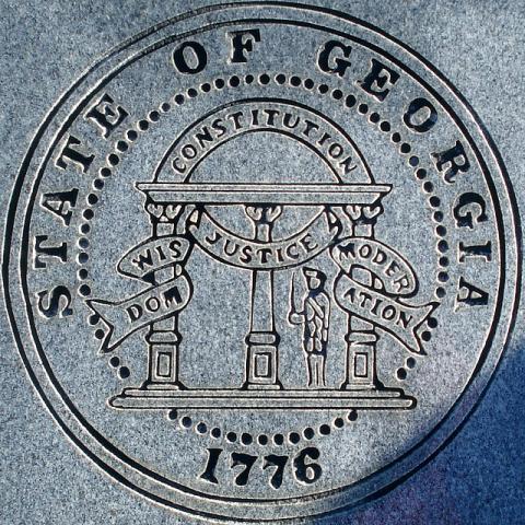 Seal of Georgia Engraving Seal of Georgia Engraving