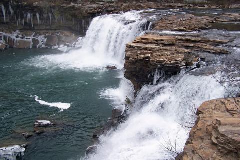 Little River Falls, Little River Canyon National Preserve, Cherokee County Alabama