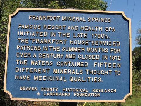 Franklin Mineral Springs in Raccoon Creek State Park PA Franklin Mineral Springs in Raccoon Creek State Park PA