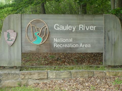 Entrance Sign; Gauley River National Recreation Area