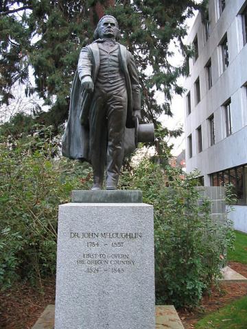 Father of Oregon Dr. John McLaughlin statue: the Father of Oregon