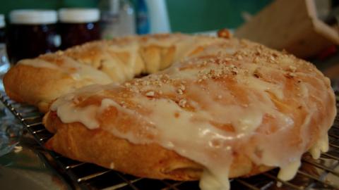Homemade kringle pastry