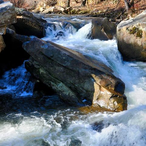 Little River, Alabama Canyon Mouth Trail; Little River Canyon National Preserve in Alabama