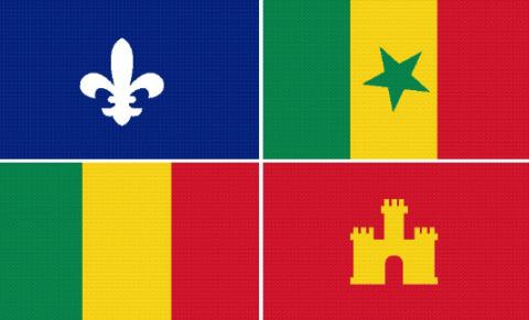 Louisiana Creole flag Louisiana Creole flag