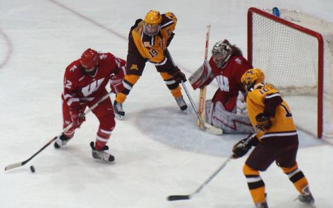 Ice hockey game in Minnesota Ice hockey game in Minnesota