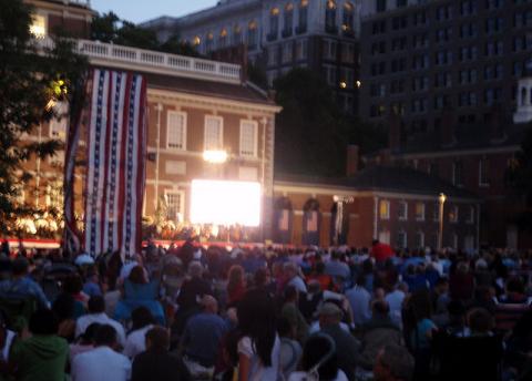 Philly POPS performs on Independence Mall