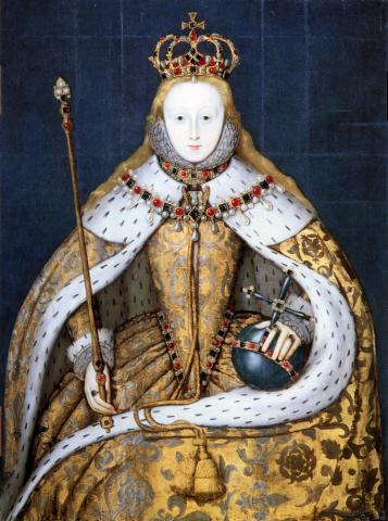Queen Elizabeth I Queen Elizabeth I in her coronation robes