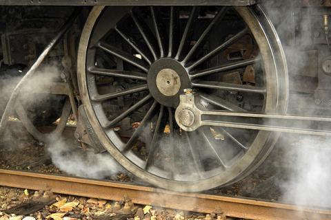 Railroad steam engine wheel Railroad steam engine wheel