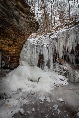 Frankford Mineral Springs in winter