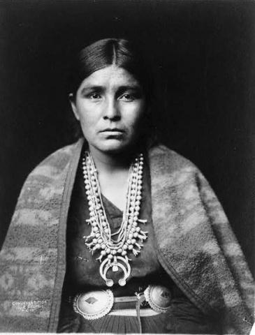 Native American squash blossom necklace