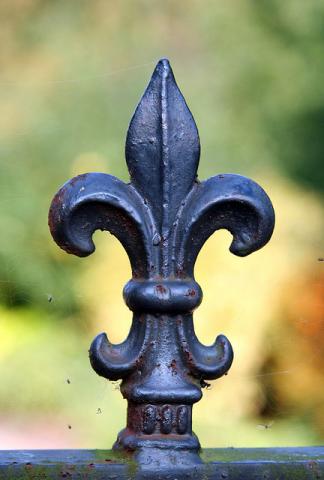 Wrought iron fleur-de-lis Wrought iron fleur-de-lis