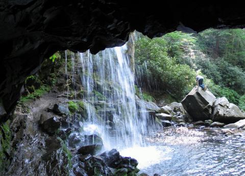 Grotto Falls, Roaring Fork, Gatlinburg, Tennessee