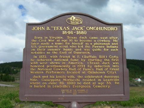 Texas Jack Historic Marker Texas Jack Historic Marker