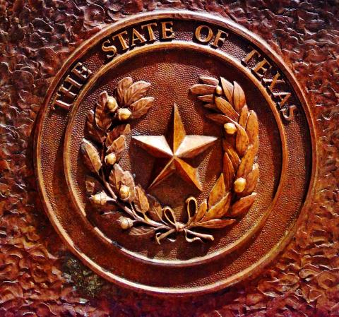Texas coat of arms on state seal