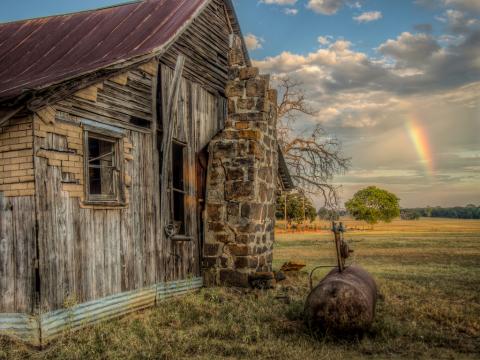 cabin in Robertson, Texas, built around 1886