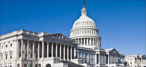House of Representatives Building and U.S. Capitol
