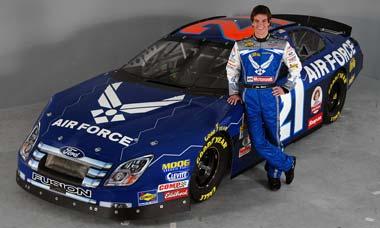 NASCAR race car and driver NASCAR race car and driver