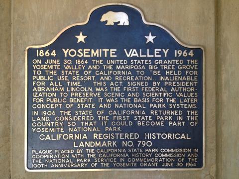 Yosemite Valley Historic Marker Yosemite Valley Historic Marker