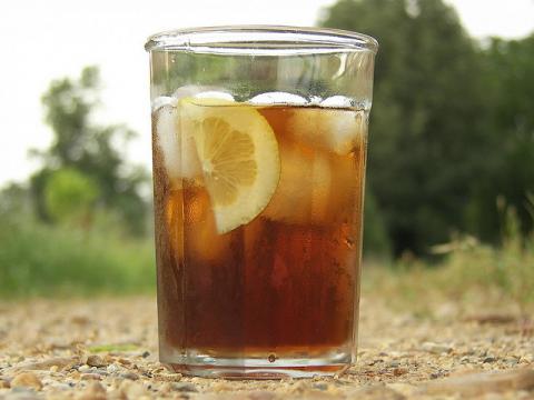 Ice tea Cold glass of ice tea