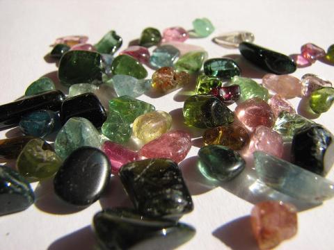 Many colors of tourmaline Many colors of tourmaline