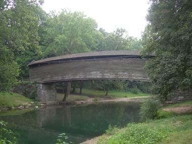Historic covered bridge in Virginia Historic covered bridge in Virginia