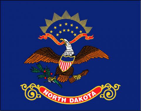 North Dakota flag North Dakota flag