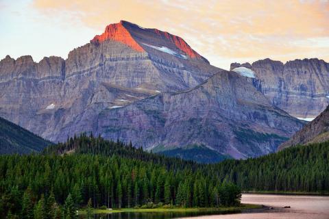Glacier National Park, Montana Mount Gould in Glacier National Park, Montana