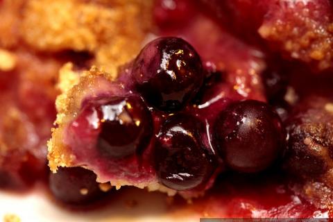 Huckleberries in a pie Huckleberries in a pie