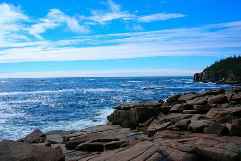 Maine coast at Acadia National Park