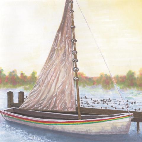 Illustration of Shad boat