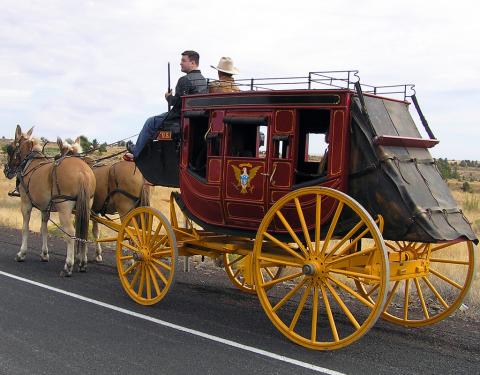 1800s stagecoach overland journey reenactment 