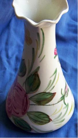 Blue Ridge hand-painted porcelain vase