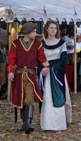 Couple at annual Renaissance Faire in Alabama Couple at annual Renaissance Faire in Alabama