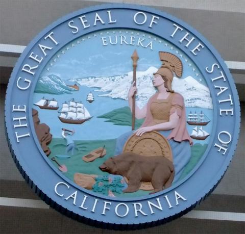 Representation of the great seal of California