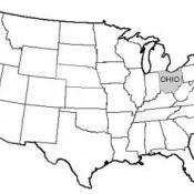 Ohio USA map