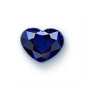 Heart-shaped sapphire