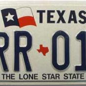 Texas Lone Star State license plate